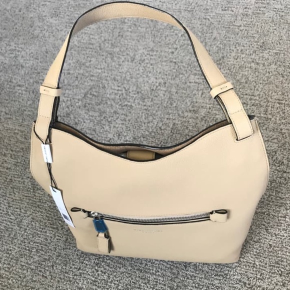 New Authentic Marc Jacobs Small Waverly Leather Hobo Bag Tan - Picture 5 of 7